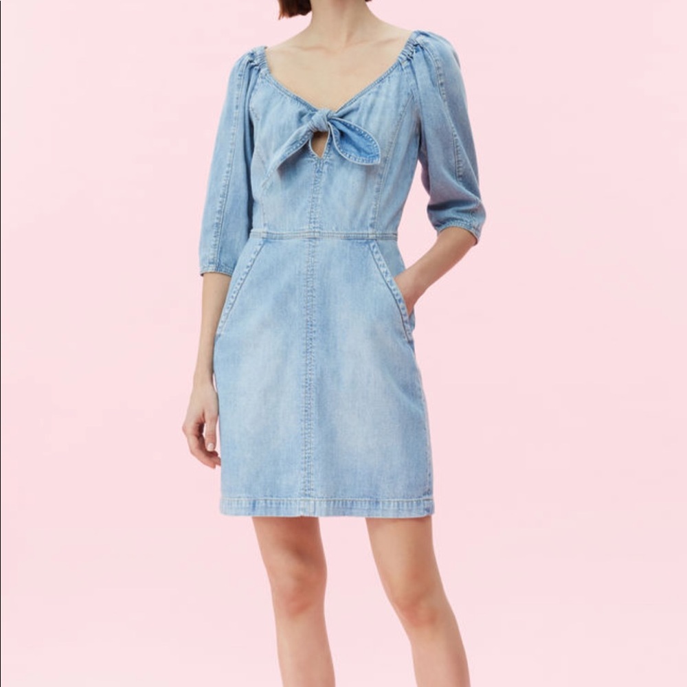 Rebecca Taylor La Vie Drapey denim dress